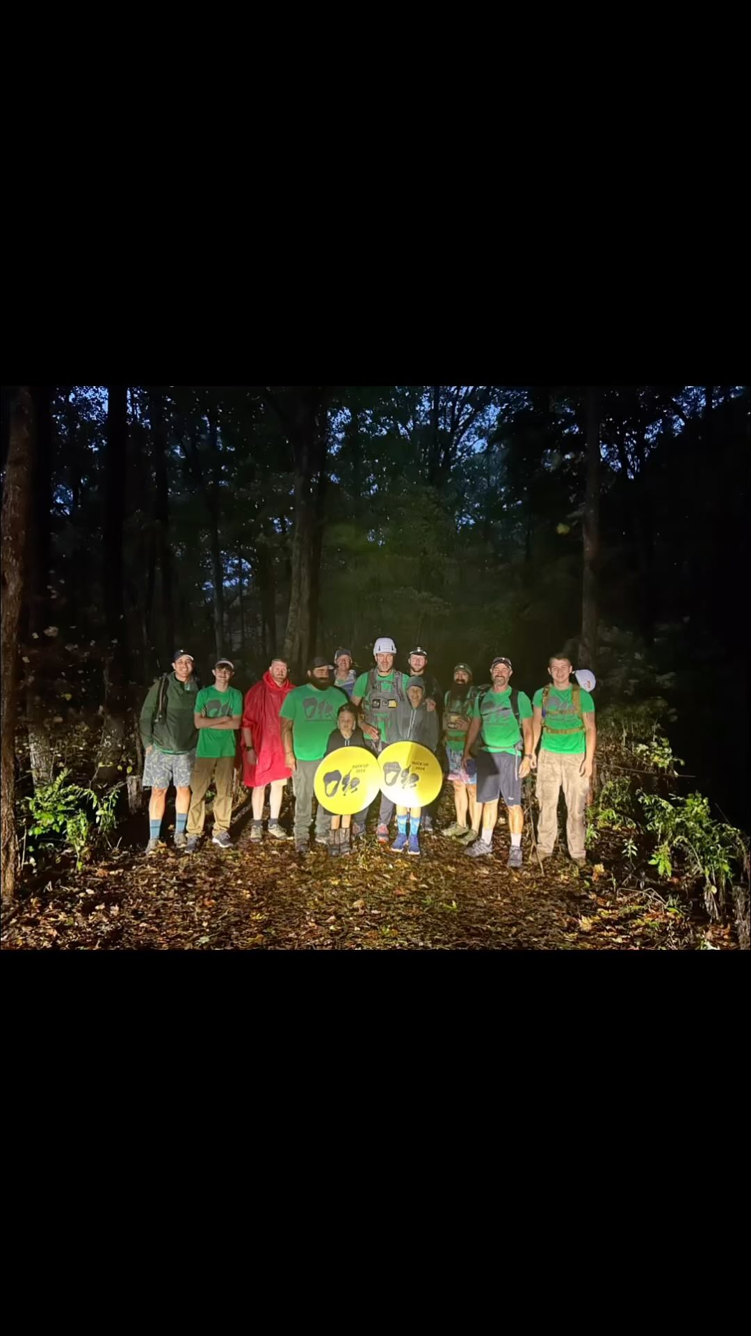 Day one is done! This year is a little different than what we are used to. The beautiful crisp fall weather is no where to be seen this weekend as the storms come through. After the hike we lost power but we’re still able to come together as a group and eat a delicious meal together. The hikers have been troopers and finished 21.5 miles in the rain and high winds!