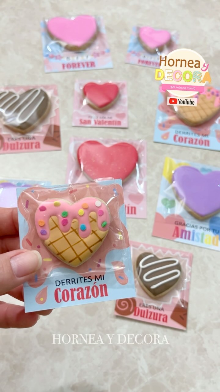 Galletas para el día del amor y la amistad 🩷🩵💜💛