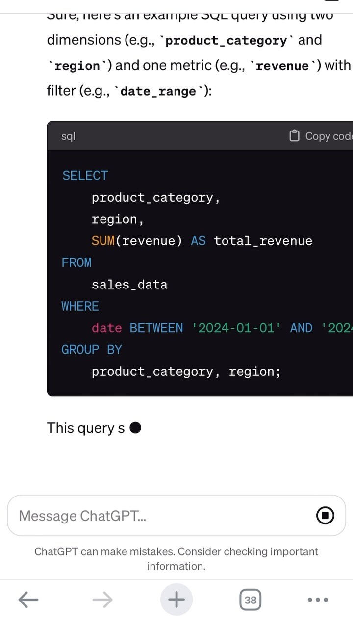 Have you used ChatGPT for help writing SQL queries?!