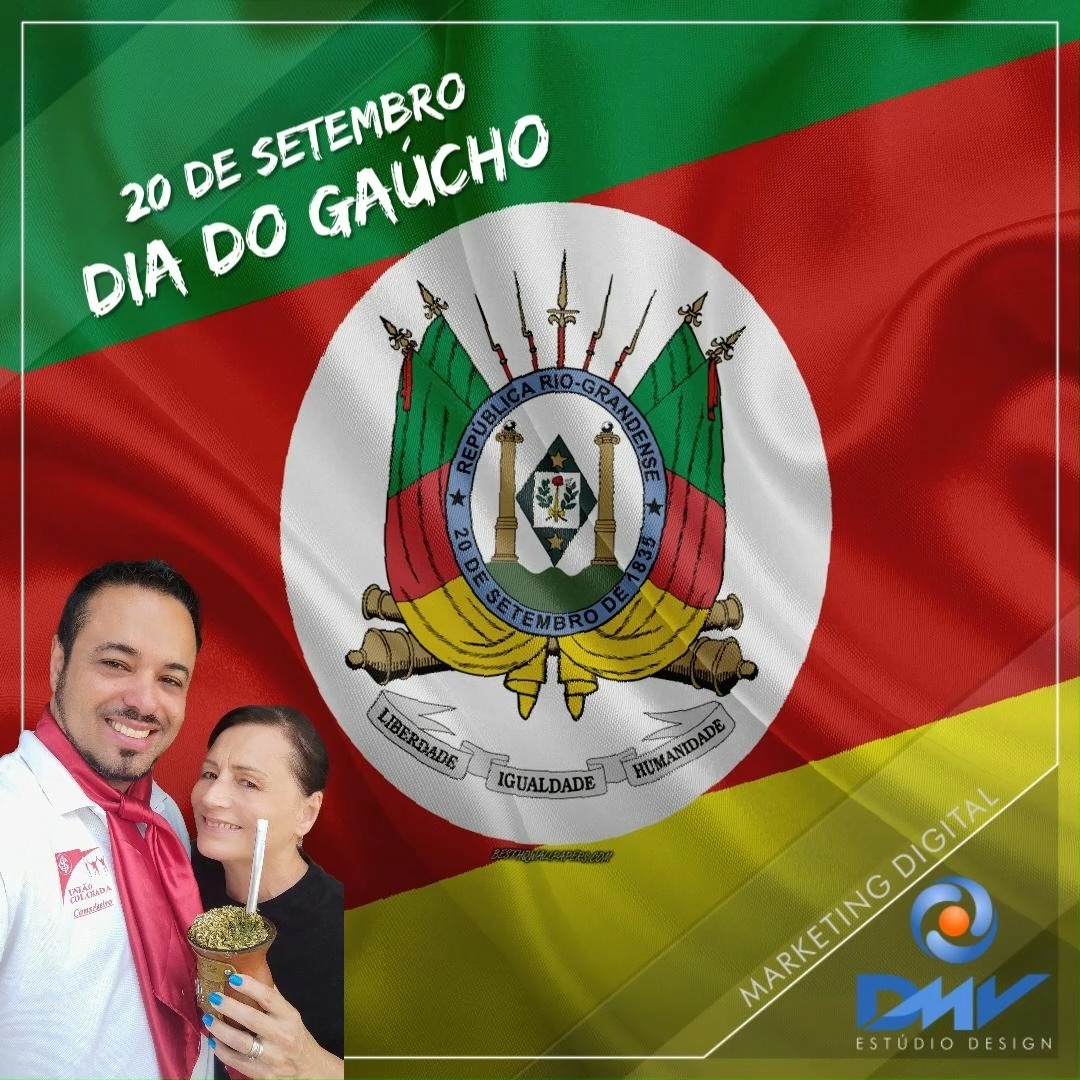 Hoje é um dia especial pra nós!
Dia de relembrar nossas raízes, mesmo estando do outro lado do oceano.
Hoje é o Dia do Gaúcho, do qual somos com muito orgulho. Dia 20 de Setembro, dia da Revolução Farroupilha!
Parabéns a todos nossos conterrâneos que vivem no Rio Grande do Sul, ou que como nós, estão espalhados pelo mundo, sempre lembrando com carinho nossas tradições e nossa Terra! ❤
#marketingdigital #socialmedia #designgrafico #identidadevisual #dmvestudiodesign #revolucaofarroupilha #diadogaucho #gauchoforadecasa