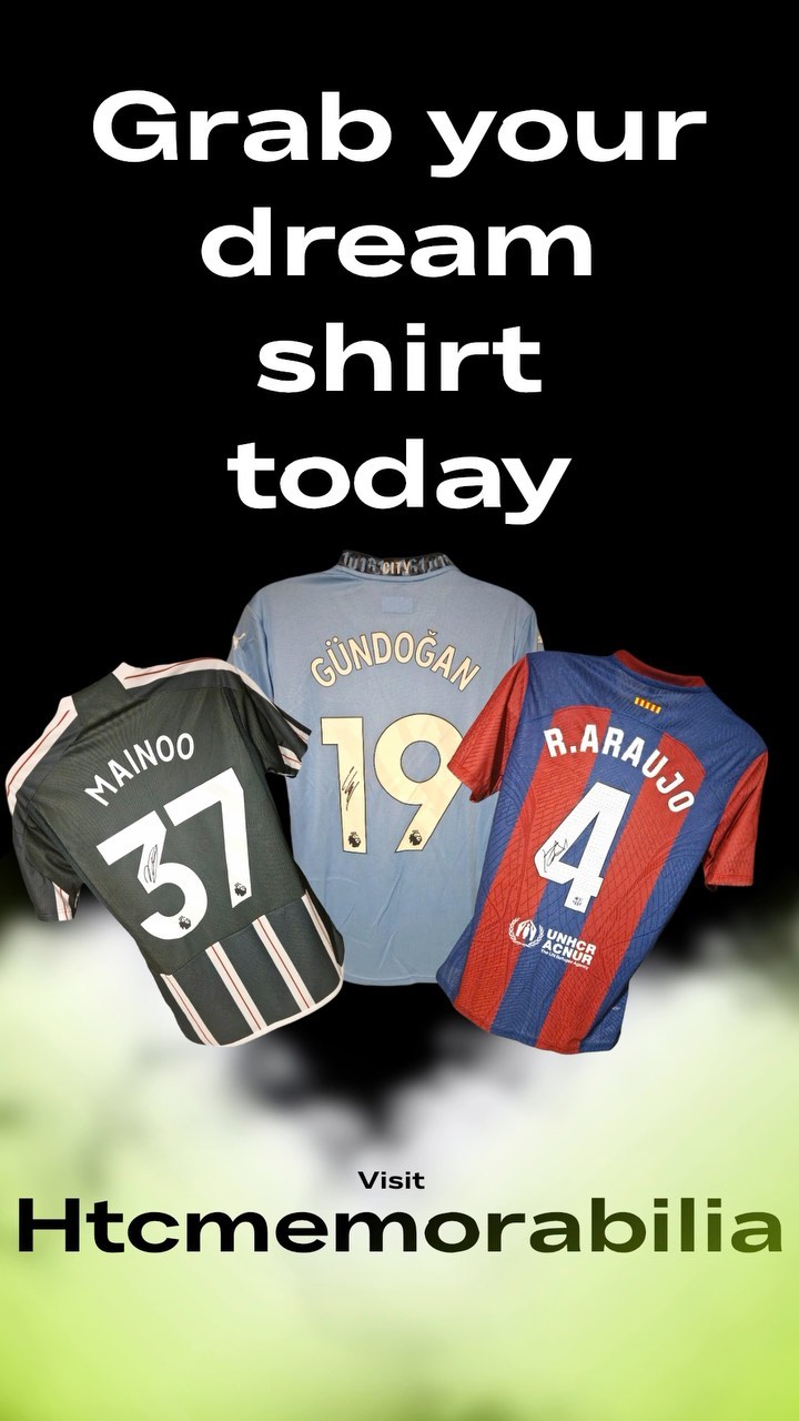 Visit htcmemorabilia.com
Grab your dream shirt today
For 10% OFF
Use code:SOCIAL
#instadaily #footballmemorabilia #photography #reelitfeelit #classicfootballshirts #beautiful #reelsinstagram #viralsound #football
