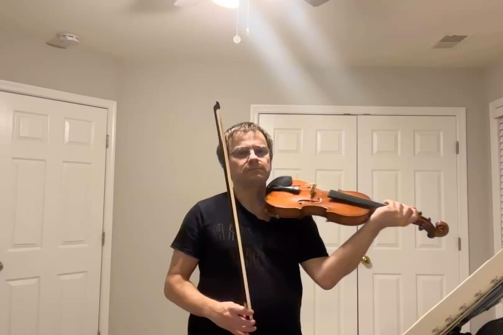 Practicing my latest piece, Suite for Violin and Piano, on the new violin (made by Howard Needham @howardneedhamviolins). Excerpt 1. #violin#piano#solo #classicalmusic #contemporary #contemporaryart