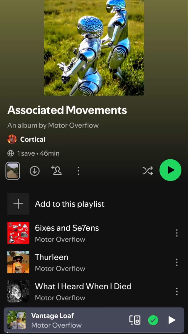https://open.spotify.com/playlist/3jEuzbbPMSoPngeJB3ok9f?si=f8U96YVYR0OTDrpfo_ILog&pi=ELdOv5QiRcmzK
#motoroverflow #associatedmovements āļø