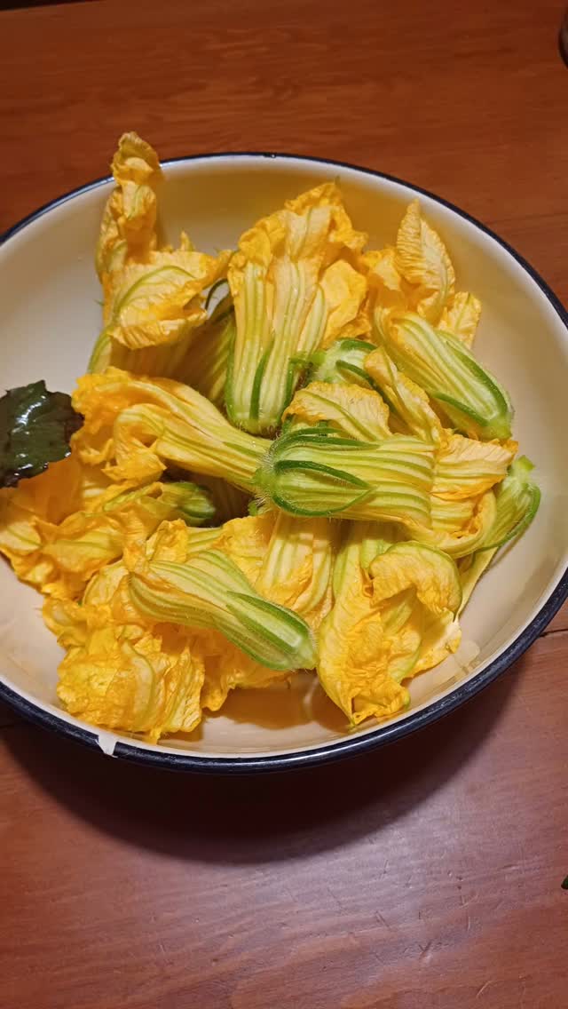 Prepping courgette flowers for making dolma with them. I started the chore a bit late as it is best to do this in the morning when the flowers are open and easier to work with.
My aunts are the experts at making #çiçekdolması so a few youtube videos after I attacked the delicate blossoms with precision. My main aim was to produce something edible but delicious. The later taking priority.
In the last photo, I'm pouring out some extra virgin olive oil from storage. Wouldn't we all love to have a big vessel like this filled with home produced virgin olive oil 😃💚
I use extra virginbolivevoil in most of my cooking as it has many health benefits.
#cookingincyprus #makingçiçekdolması #extravirginoliveoilincyprus #preppingcourgetteflowers