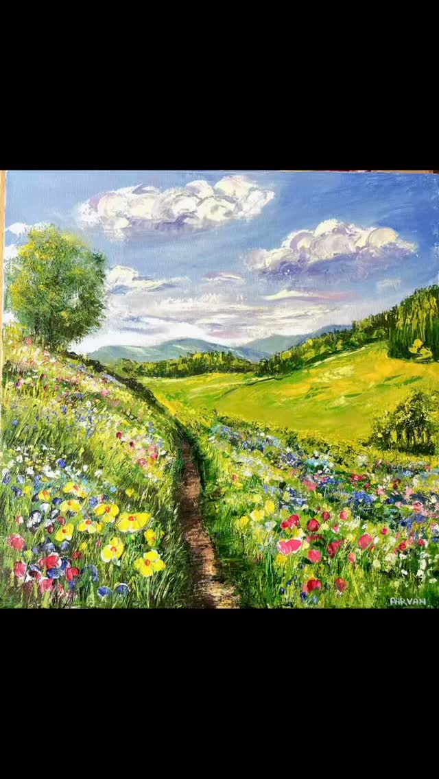Some paintings feel like a breath of sunshine.
Bright, cheerful, and full of colour.
Hope it brings some joy your way too 🌼💛
#BrightLandscape
#ColorfulArt
#FlowerFieldPainting
#HappyArt
#MontrealArtist
#CanadianArtist
#PaletteKnifePainting
#ArtReel
#OilPainting