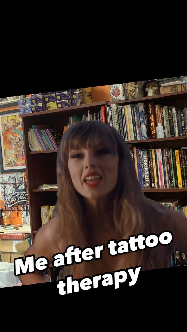 Tattoo therapy is a real thing. Inspired by one of our most awesome clients Tina @redrum4747 😂
.
.
.
.
.
.
.
#tattoomemes #tattoo #tattoos #memes #tattoomeme #tattooideas #meme #tattooartist #funny #ink #art #tattooing #memesdaily #inked #zt #tattoolife #tattooshop #tattoosociety #tattoocommunity #tattooandpiercing #texasink #dallastattooartist #traditionaltattoo #ftworthtx #dallas #dfwtattoos #supportsmallbusiness #bloodmoontattoogallery #newtattooartist #piercings