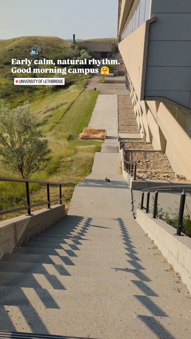 Early Calm, Natural Rhythm.
Good morning campus 🤗
Morning at University of Lethbridge