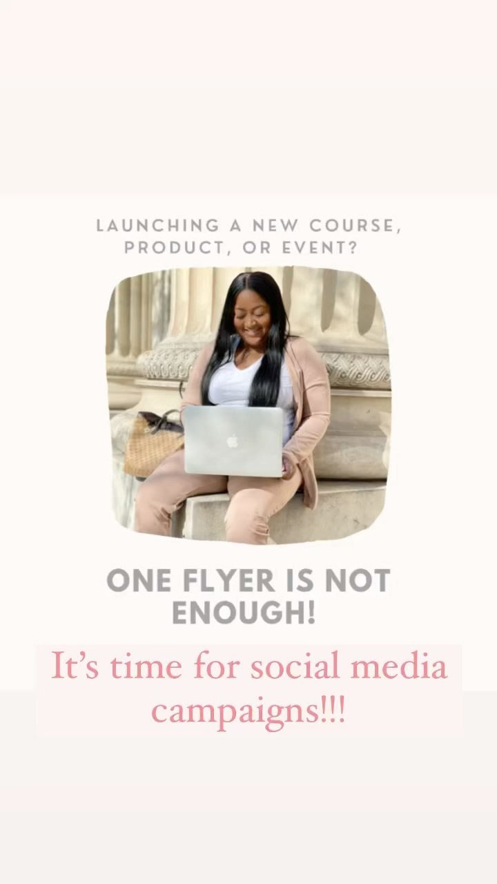 One flyer or post does not sell your course, product, or event ! Level up to social media campaigns !