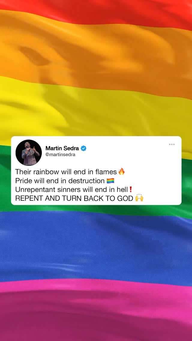 🏳️🌈Pride month must turn into a month of repentance! 🔥🙏
🔥 Pastor @martinsedra 🔥
It is a very dangerous place for a country to abandon God and raise the pride flag!
WHY IS THE PRIDE FLAG SUCH A BIG ISSUE?
- God resists the proud. (Proverbs 16:18)
- Pride brings disgrace to a nation. (Proverbs 11:2)
- God opposes the proud. (James 4:6)
- Satan was cast out of heaven because of pride. (Isaiah 14)
- God drove King Nebuchadnezzar out like an animal because of pride. (Daniel4)
- God struck King Uzziah with leprosy because of pride. (2 Chronicles 26)
Repent of your pride!
Repent of your sin!
Turn to God!
2 Chronicles 7:14 ESV
“If my people who are called by my name humble themselves, and pray and seek my face and turn from their wicked ways, then I will hear from heaven and will forgive their sin and heal their land.”
🙌 Pastor @martinsedra 🙌
#pridemonth #pride #pridemonth2025🏳️🌈 #repent