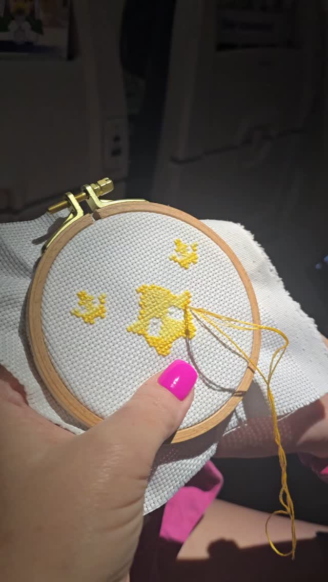 Just stitching a little bright light on this dark flight. #imperfectlybeautifulstitches #collaborativeart #myneedletoday #counted_cross_stitch #aidacloth #dmcthreads #stitchingwhenitsfun