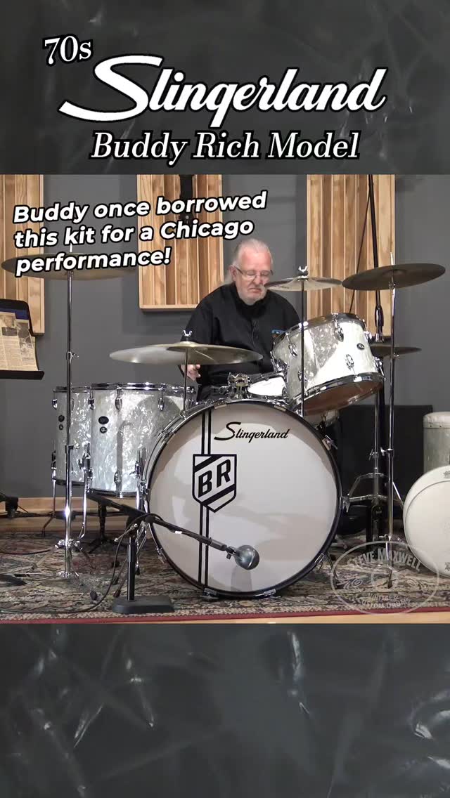 This kit was used at a NAMM event in the 70s, borrowed to Buddy Rich by Frank's Drum Shop! This kit is moving along to a new home, but a great example of the kind of cool stuff that passes through from time-to-time 🥁
#vintage #drums #buddyrich #slingerland #jazz #drummer #chicago #maxwell #music
