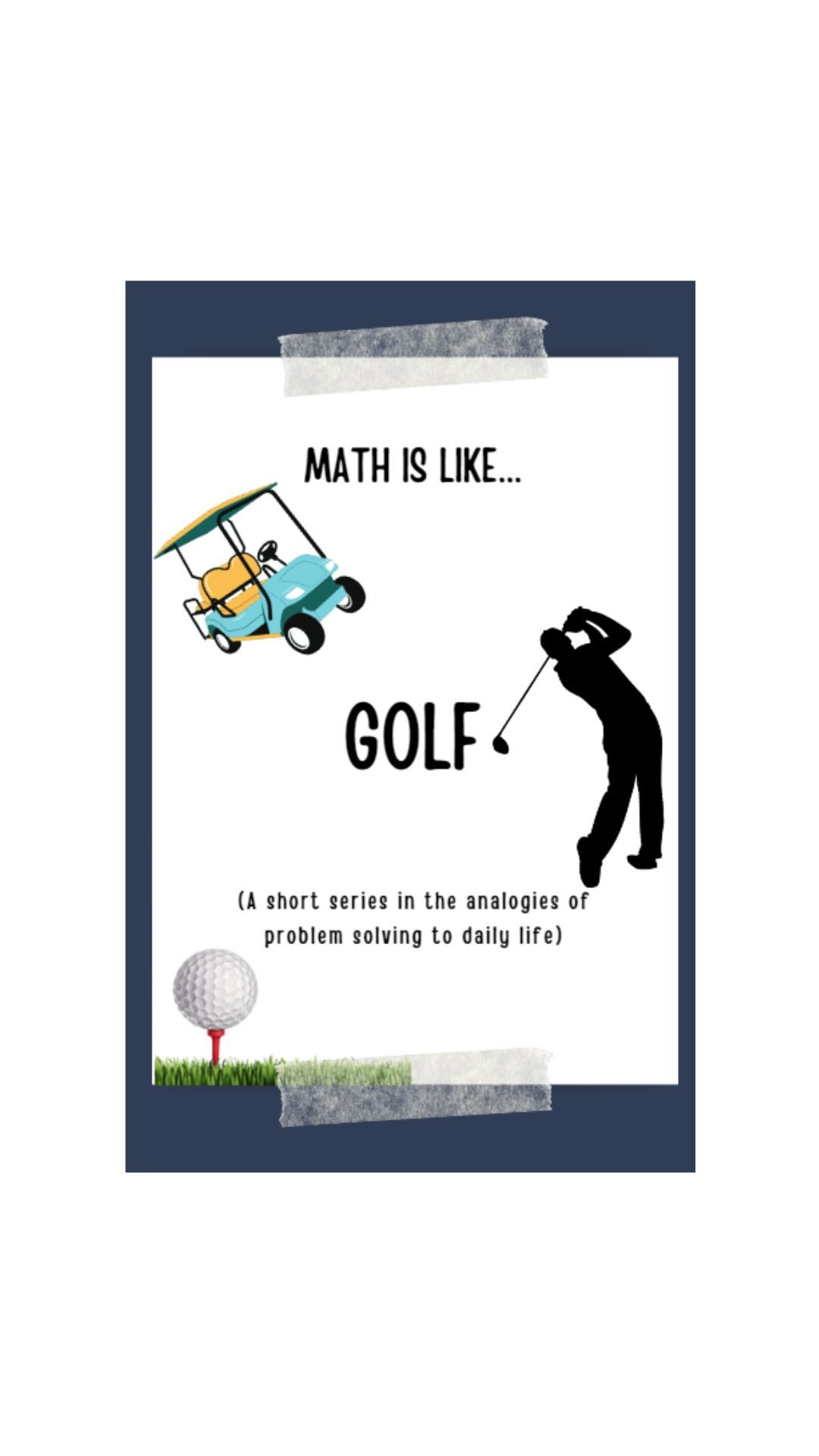 Part 2 in my series of simple analogies to Mathematics.
I have to admit, I am a MUCH better with Mathematics than I am with golf, but that doesn’t mean there isn’t similarities between the two.
When it comes to making changes, one has to commit to doing things entirely differently. It will take time, and there will be frustrating moments, but with a long term approach in mind, success will be made.
Follow @elevatedmathematics for great math learning tips!
#mathematics
#mathtutor
#tutor
#learning
#education
#mathhelp
#teacher
#mindset
#yxe
#golf