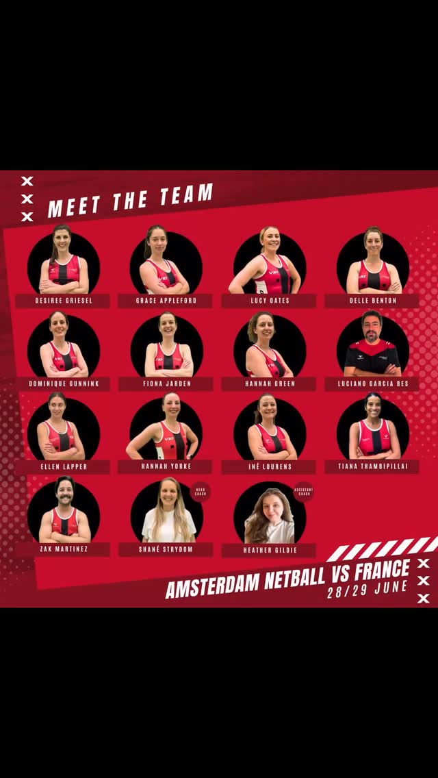 Next Saturday and Sunday Amsterdam Netball is hosting @netballfrance and @netballnetherlands for some amazing netball and you are invited to you along and cheer 🎉🇳🇱🏐🇫🇷👟🎉 there will be two games on both Saturday and Sunday. The national U23s go head-to-head 💙x🧡 and Netball France takes on us ❌❌❌ so many people have made this weekend happen. We’ve got brilliant timekeepers and umpires, photographers and so many volunteers. ⏰ If you want to help out on the day, or bring some international friends to finally show them what netball is 😂 please come along! Details and times to come!!! #amsterdamnetball #mixednetball #netballnetherlands #netballislife🏐
