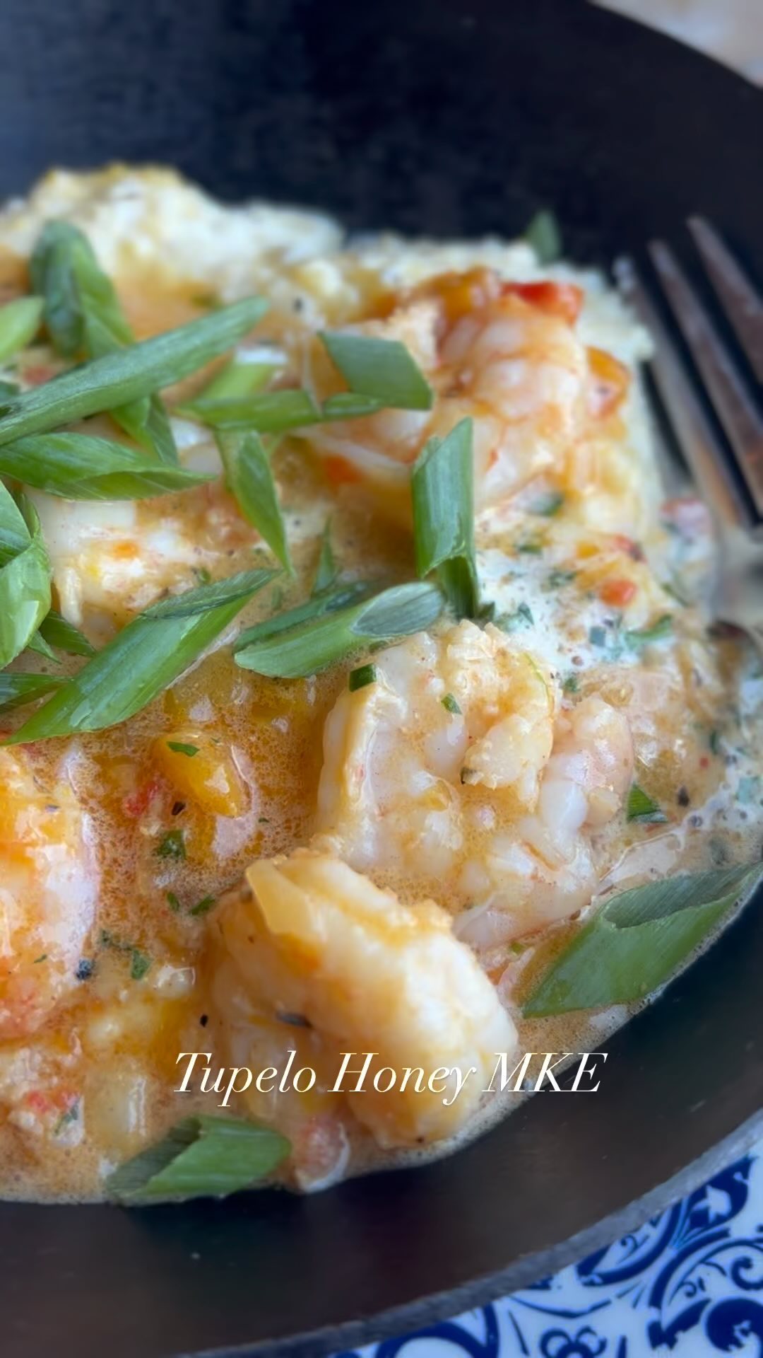 This Milwaukee Eats is moving right along. Shrimp and grits from @tupelohoneycafe #mkehome #milwaukeehome #milwaukeeyum