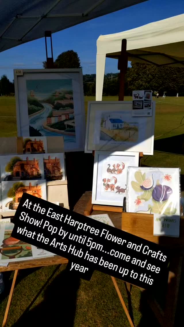 An amazing day for the East Harptree Flower and Crafts Show! Come and pop by...we are here until 5pm. Come and see what we've been getting up to this year bringing art to the community 🤩
Keri Green and Louis Neale have some amazing artworks for sale 😍
We've also got some kids arts and crafts!
