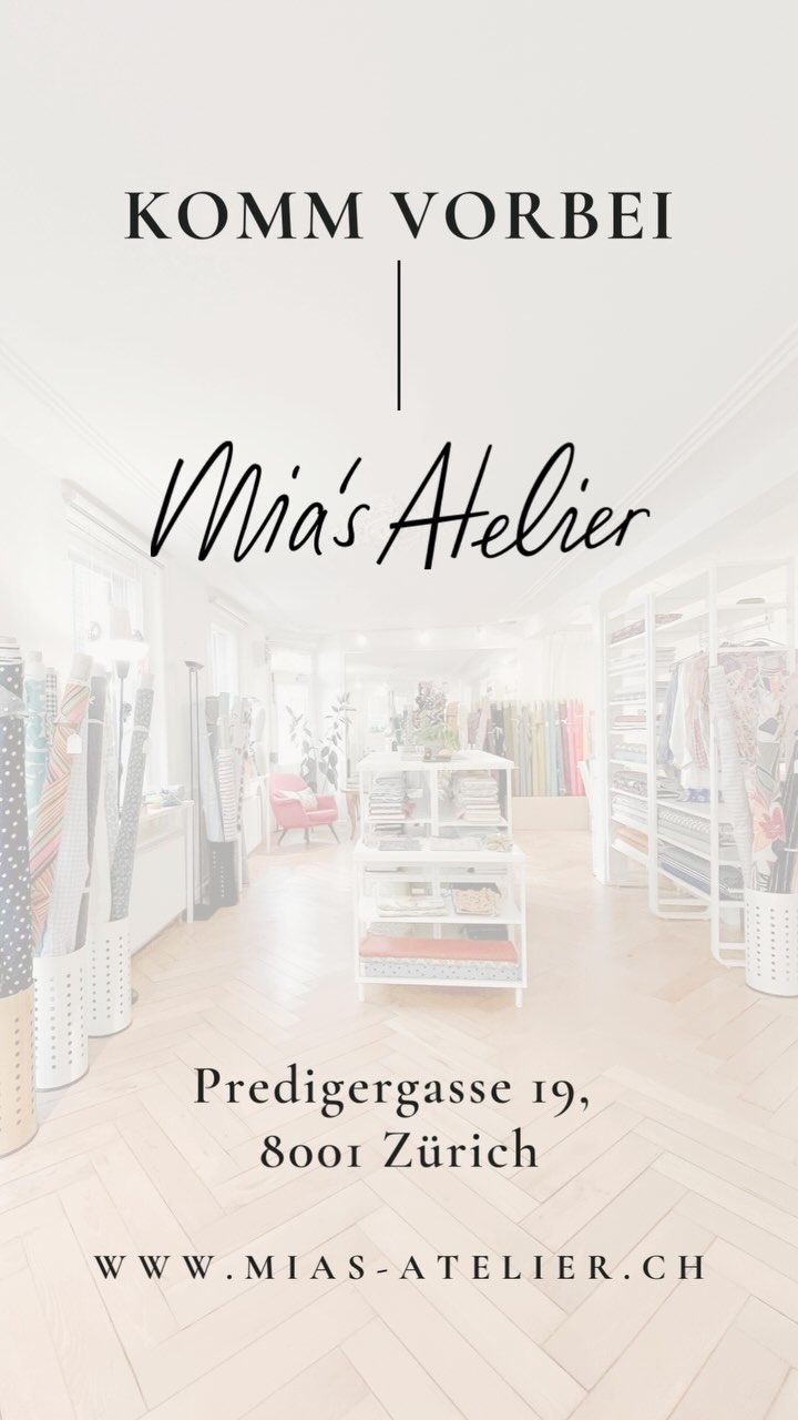 Bist du Nähbegeistert? Liebst du einzigartige Stoffe und handgemachte Designs? Bei Mia‘s Atelier findest du nicht nur einzige Accessoires, sondern auch auserlesene Stoffe und Schnittmuster für deine nächste Nähprojekte.😊🤗 Ganz langsam wächst das Angebot einer Kleinen Oase in der Altstadt von Zürich.
Melde dich also unbedingt auch für den Newsletter an und bleibe auf dem laufenden, wenn neue Produkte, oder neue, einzigartige Stoffe online sind. Teile die News mit deinen Freunden und Liebsten 🫶🏼🙋🏻♀️🐈⬛ Ich freue mich auf deinen Besuch, liebe Grüsse eure *Mia
