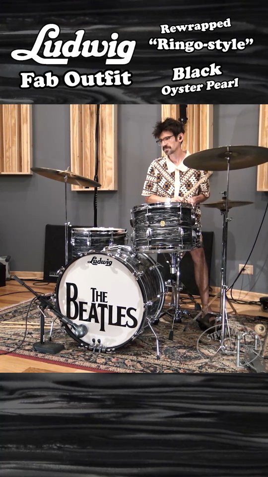 A tribute kit to Ringo! This 1960s Ludwig "Fab" kit was rewrapped in a vintage Black Oyster Pearl, and decked out like Ringo's early kits. Comes with matching Ludwig vintage hardware -- for sale on our Reverb now!
.
.
#drums #vintage #custom #ringo #beatles #ludwig