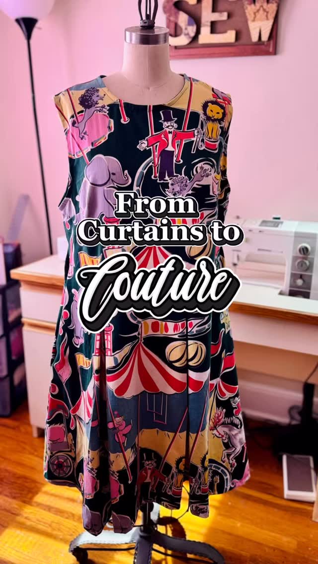 This dress started as circus curtains. Here’s how I turned them into couture.
When my amazing client came to me with this beautiful vintage fabric that she wanted made into a dress for her doctoral dissertation on circus culture, I knew I had to make something special for her.
From drafting the first pattern to multiple fittings, every detail in this piece was intentional. The fabric was beautiful but came with its own challenges of trying to seamlessly match the bold prints and there were no second chances for cutting things out. But that’s the beauty of custom work: the story is stitched into every seam.
Three fittings, two samples, and a whole lot of thread later… this dress became something unforgettable.
I love all my custom work but this one was truly so much fun to do.
Thank you again to my amazing client for letting me make this one-of-a-kind dress for a one-of-kind woman. 💕
If you love transformation stories, save this for inspo and follow for more behind-the-seams couture magic.
#fashiondesigner #freelancefashiondesigner #fashionconsultant #fashiondesign #sewing #vintagesewing #upcycle #customdress