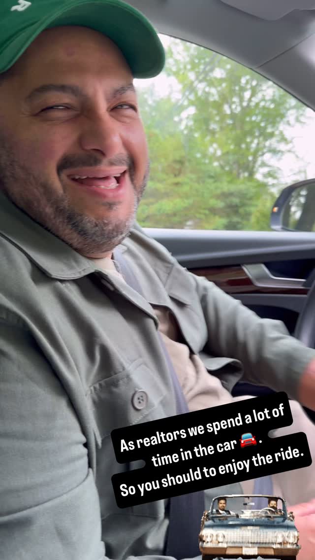 We spend a lot of time in the car as realtors. So we have to enjoy the ride. #realtorlifestyle #realtorlife #connecticutrealestate #topagent