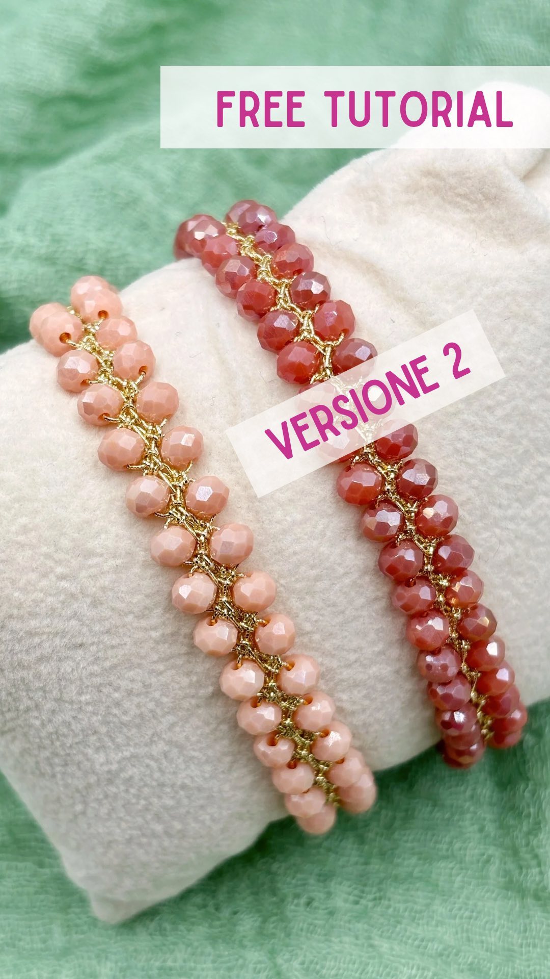 BRACCIALE ROSSELLA Versione 2- tutorial realizzato by Tonbon Bijoux
VERSIONE 2👇
Filato FilClub sell by @filieforme e cristalli da 4 mm
1) Fare 1 cat con perlina
*
2) Girare il lavoro
3) Fare 1 m. Bassissima nella cat con perlina precedente
4) Eseguire 1 cat con perlina
Ripetere i passaggi da * ad *
La differenza tra i due bracciali è nella vicinanza tra i cristalli, in questa versione risultano molto più vicino tra di loro!!
Provate a realizzarli e ne vedrete la differenza☺️
#tonbon #tonbonbijoux #filieforme #filieformelovers #gioiellotessile #filatogioiello #crochet #crochetbojoux #crochetlovers #filclub