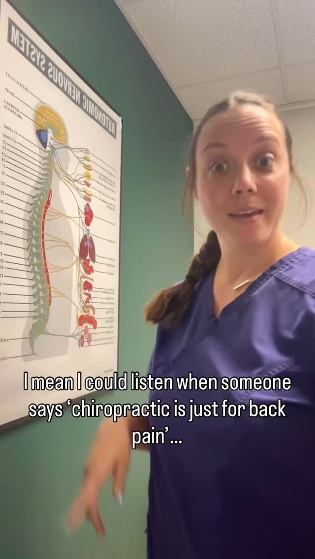 🧠 “I thought chiropractic is just for back pain.”
We’ve heard it before… but that’s like saying brushing your teeth is just for cavities.
The truth? Only about 10% of your nervous system is wired for pain. The other 90% is responsible for things like digestion, sleep, immune function, and emotional regulation.
So when we adjust the spine, we’re not just chasing symptoms — we’re restoring communication between the brain and body so real healing can happen.
We’re not here for quick fixes. We’re here for the full picture. ✨
