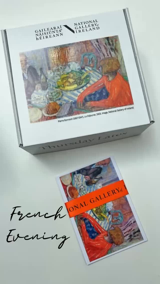 I had the joy of curating a picnic box and tour about gastronomy featuring French and Irish artists for the French Evening as part of Thursday Lates at the National Gallery of Ireland.
We wandered through Bonnard’s tablescapes, Cézanne’s water carrier, and visited Harry Kernoff’s Place du Combat among many other painters.
The picnic box came with 4 special postcards with recipes and nods to French & Irish food and drink.
Special thanks to @finbarjamesdeery @sheridanscheese @santina_kennedy_ for the cheese and apple drink recommendations @lesliewinefood for helping with the Bordeaux wine geese postcard and to @jozeemac for kindly featuring it in the @irish_examiner
Thanks to the wonderful team Masterchefs Chef Esha & Lauryna @punknessa and to the wonderful team at the Gallery Library.