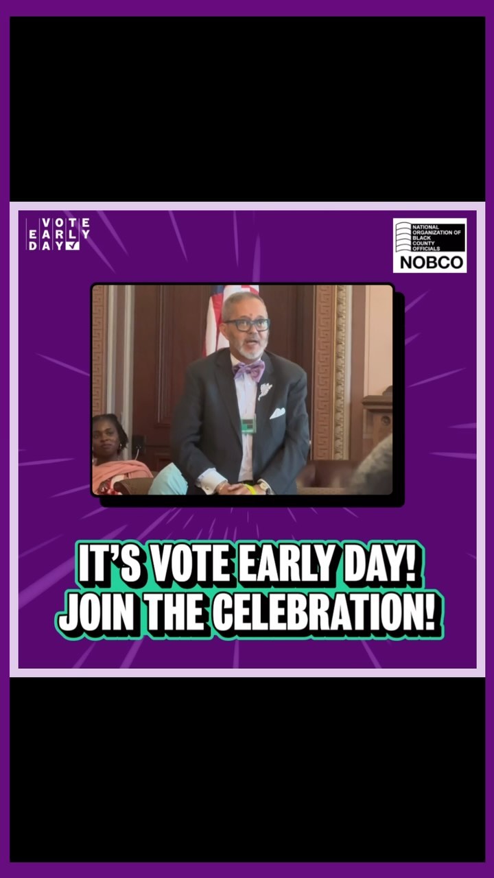 Your vote goes beyond just your state—COUNTIES nationwide depend on YOU to shape the future! Let’s ensure today’s decisions set the foundation for administrations to come. Make your voice count by voting early!
.
It’s finally @VoteEarlyDay! Celebrate our democracy by casting your ballot by mail or in person today.
Here’s how:
💻 Head to www.voteearlyday.org/vote
🔍 Find out where and when and you can vote today
🗳️ Go cast your ballot!
🎉 Celebrate