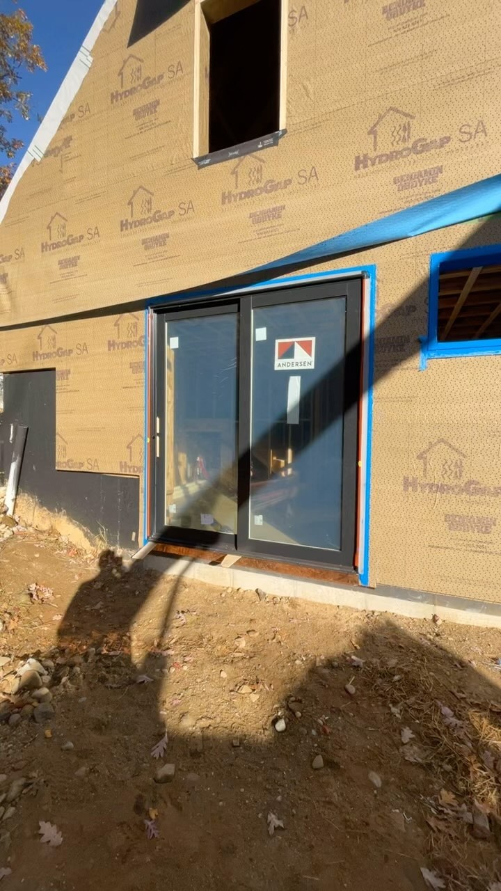 Here’s a look at our window and door installation process. After prepping the openings, we fully waterproof the rough opening before setting the units. A bead of HydroFlash LA is applied to the flange, then we secure the door units from the inside or nail the window units from the outside, depending on what we’re installing.
We seal the sides and top with 6” HydroFlash UV tape and finish with Hydrogap SA at the head flashing, creating a watertight system that ensures long-lasting protection from water intrusion. This method guarantees your home will be safeguarded for generations to come. Built to last a lifetime—and more! @benjaminobdyke @andersen_windows @mccormackbuilders @hutsnyc @zipsystems @m.jordan_and_daughters_inc
#EchelonBuilders #Waterproofing #LiquidFlashing #HydroGapSA #CopperPans #CustomHomes #LuxuryConstruction #Craftsmanship #buildingscience #WindowInstallation #DoorInstallation
—
#architecture #home #builder #interior #luxury #construction #massachusetts #bostonma #siteprotection #cleanjobsite #handmade #gobuild #housewrap #customhome #watermanagement
