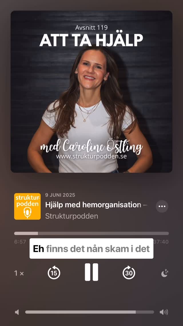 Struktur Hemorganisering i Strukturpodden.
•
•
•
•
#struktur #hemorganisering #organisering #ordningochreda #organisera #StrukturHemorganisering #RensaMedStruktur #OrganiseraHemma #OrdningOchReda #MinimalistisktHem #SkapaStruktur #Hemorganisering #FärreSakerMerLugn #DeclutteringSverige #EttRumIStunden