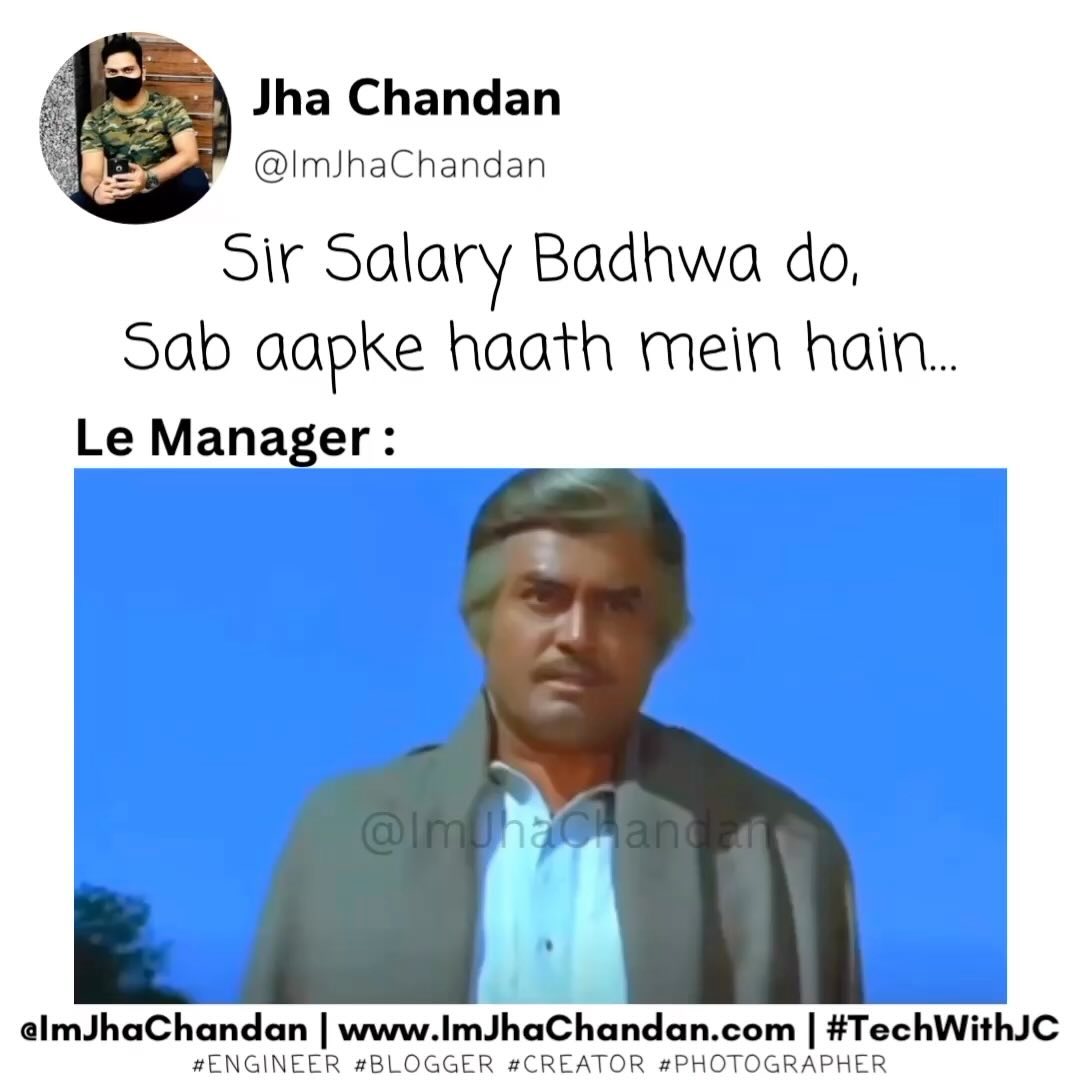Salary badhwa do na sir jii 🥲🥹
#TechWithJC