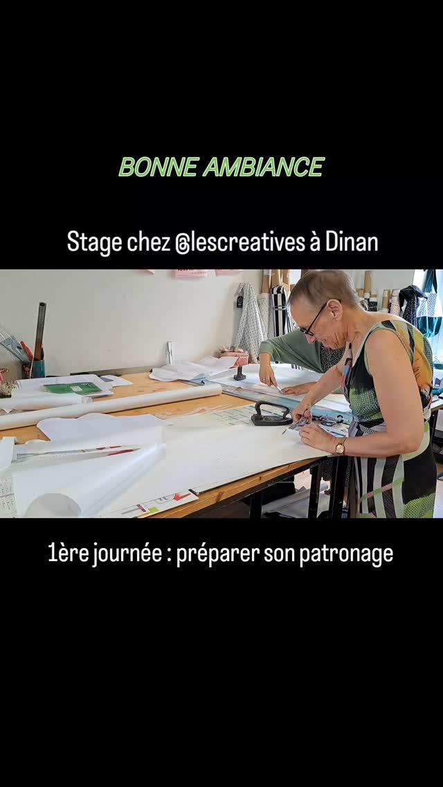 3 jours de stage pour 4 fidèles clientes. Bonne ambiance pour ces derniers cours chez @lescreativesdinan 😉