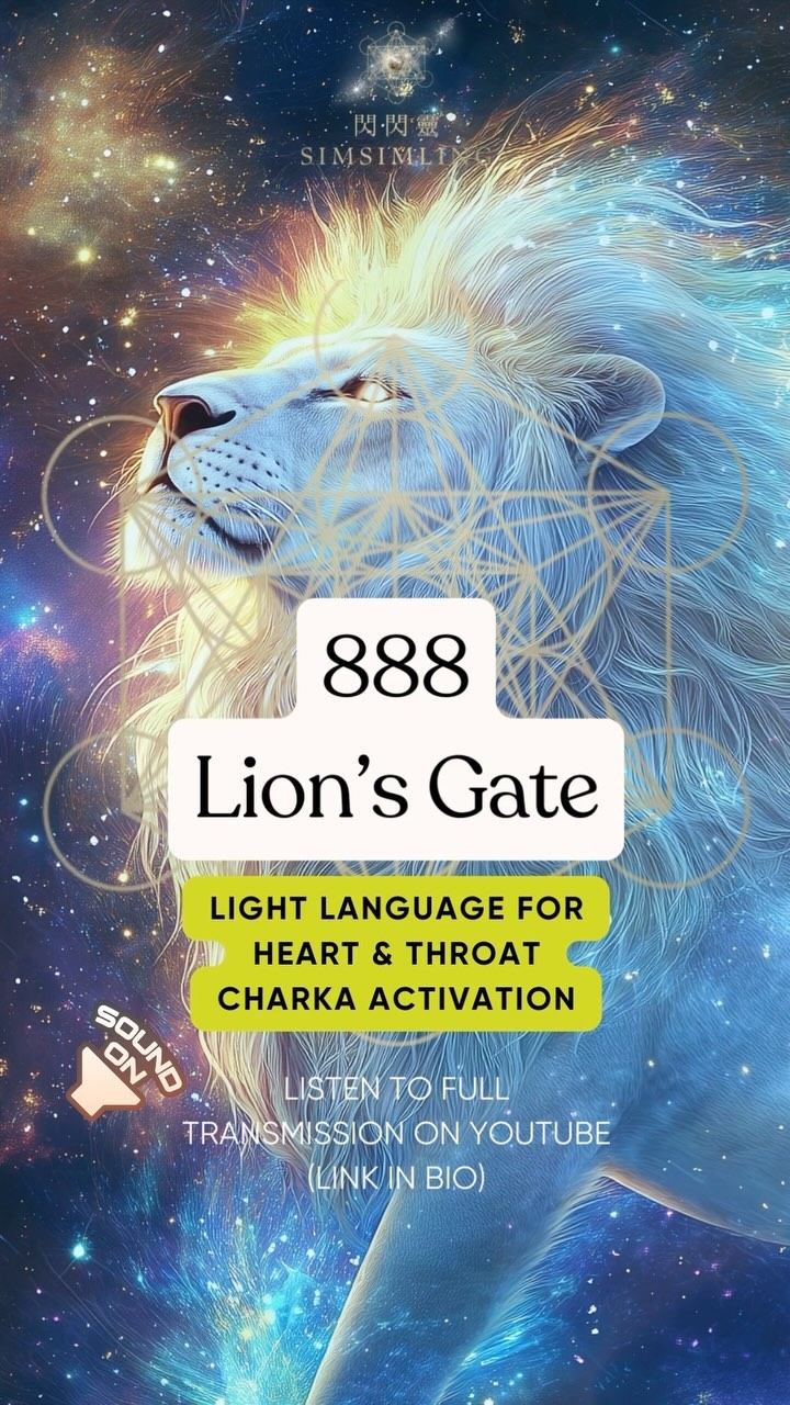 Song line from Golden Atlantis / Sirius ๐ฑ ๐โจ๐ธ๐โพ๏ธ
This light language and songline came to me on 888 portal after my 888 Abundance Activation. It activates our throat and heart chakra and expand their connections โพ๏ธ, helping us remember the technology of light language in Golden Atlantis.
Best receive with ๐ง and B R E A T H E I N the light codes โจ
Listen to the full version on YouTube ๐ in bio
What does this soul song reminds you of?
Let me know in the comments!
#888 #lionsgate #sirius #goldenatlantis #lemuria #whalesong #lightlanguage #cosmicheart #activation #energyhealingpractitioner