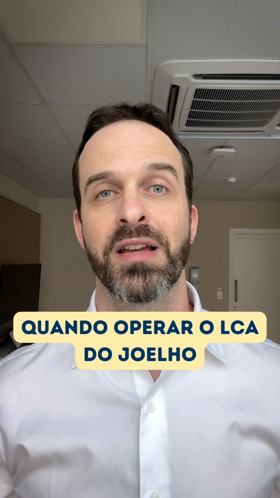 ✨Quando operar o ligamento cruzado anterior do joelho. #joelho #ligamentocruzadoanterior #artroscopia