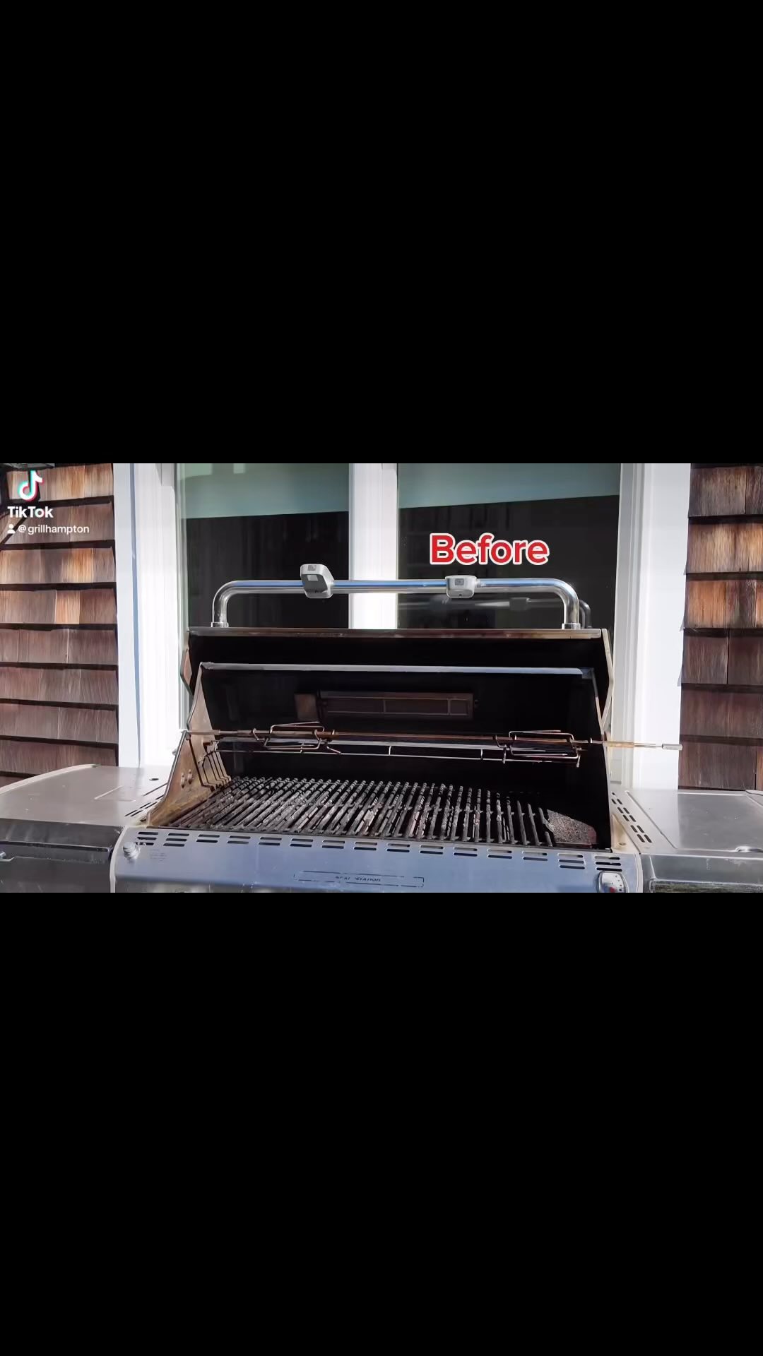 Grill Cleaning before and after