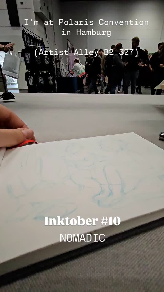 Inktober No. 10: NOMADIC
We're embarking on a three-week camping adventure through Tohoku soon (Northern Honshu, Japan's largest island)! 🇯🇵🏔️ I'm also taking on the "Inktober" challenge, where I'll create a daily drawing based on an official prompt list! 🎨✍️
I'm currently at @polarisconvention at the Artist Alley in B2! You can find me at booth # 327
#Inktober #Inktober2024 #Inktober2024Nomadic #Inktober52 #InktoberNomadic #InktoberChallenge
@inktober