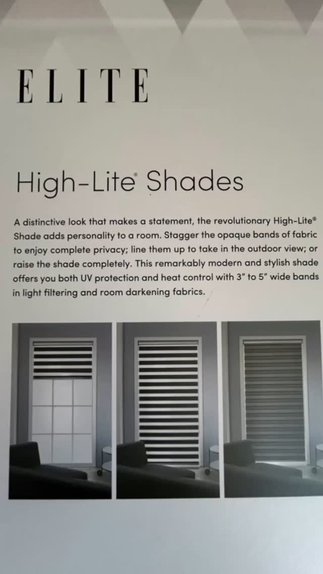 Buy One Get One Free! Call us for a quote for your new window coverings. These High-Lite Shade or also known as Zebra Shades are available in beautiful fabrics so you don’t have to settle for basic colours or simple textures. These shades are Canadian - made by Elite Window Fashions. #onsale #shades #windowcoverings #EliteWindowFashions #blinds #freeconsultation #automation #motorizedshades #buyonegetonefree