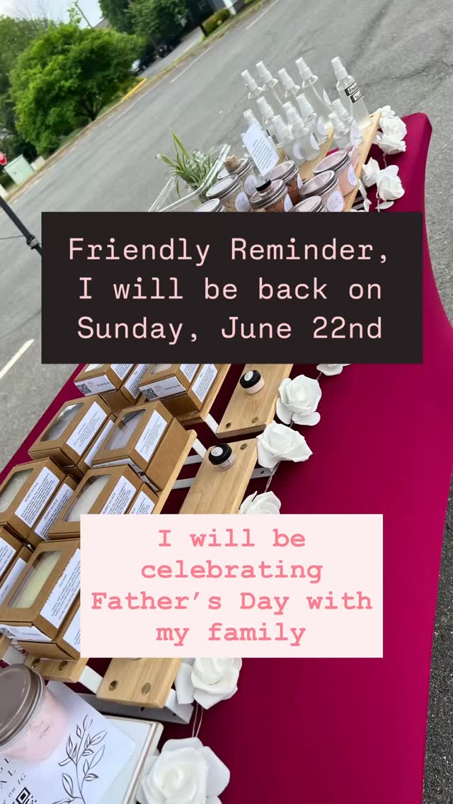 Hey all! I will not be at the Farmers Market this Sunday, June 15th in observance of Father’s Day.
Happy early Father’s Day