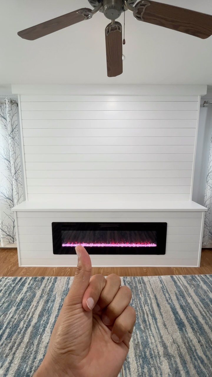 Fireplace Shiplap project A to Z by @aceremodelingnj