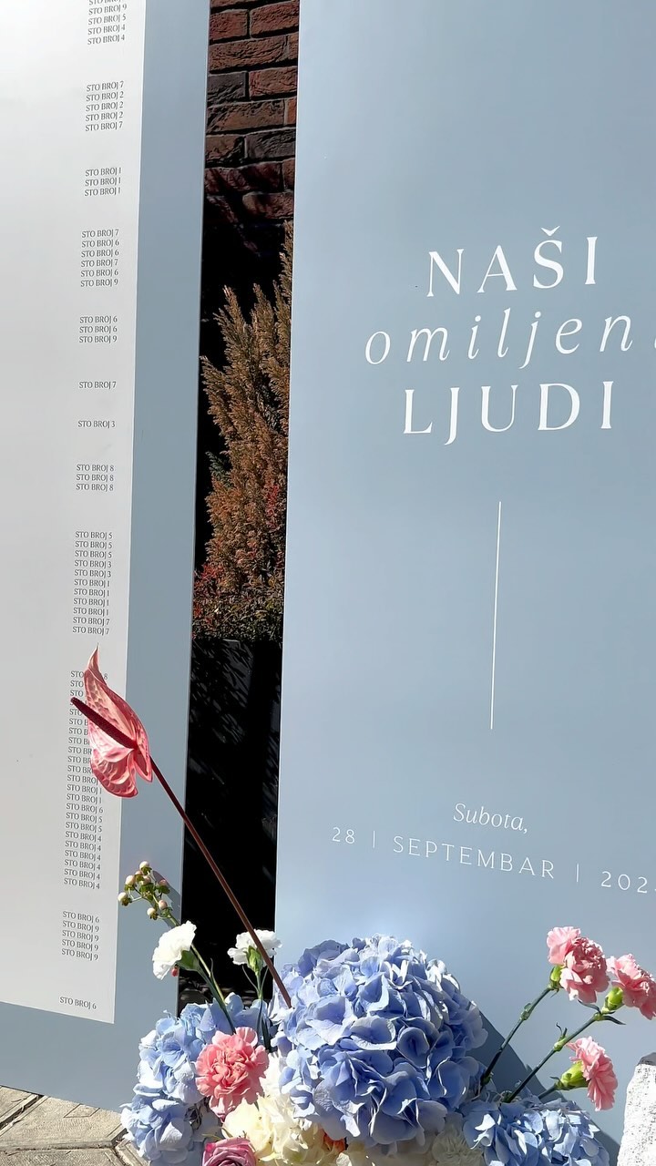 Kada bismo jedno venčanje posmatrali kroz brojke, to bi vam izgledalo ovako👇🏻
- 6 meseci pripreme
- 7 ljudi na lokaciji
- preko 10 spoljnih saradnika
- 60 m stolova
- 160 gostiju
A kada na kraju montaže stanemo, okrenemo se i vidimo da smo ponovo stvorili magiju dodajte još 7 osmeha u ovu kalkulaciju
🤍🤍🤍
.
.
.
.
.
.
#medimleko #weddingdecor #dekoracijavencanja #weddingstationery #floral #weddinginvitations #placecards #pozivnice