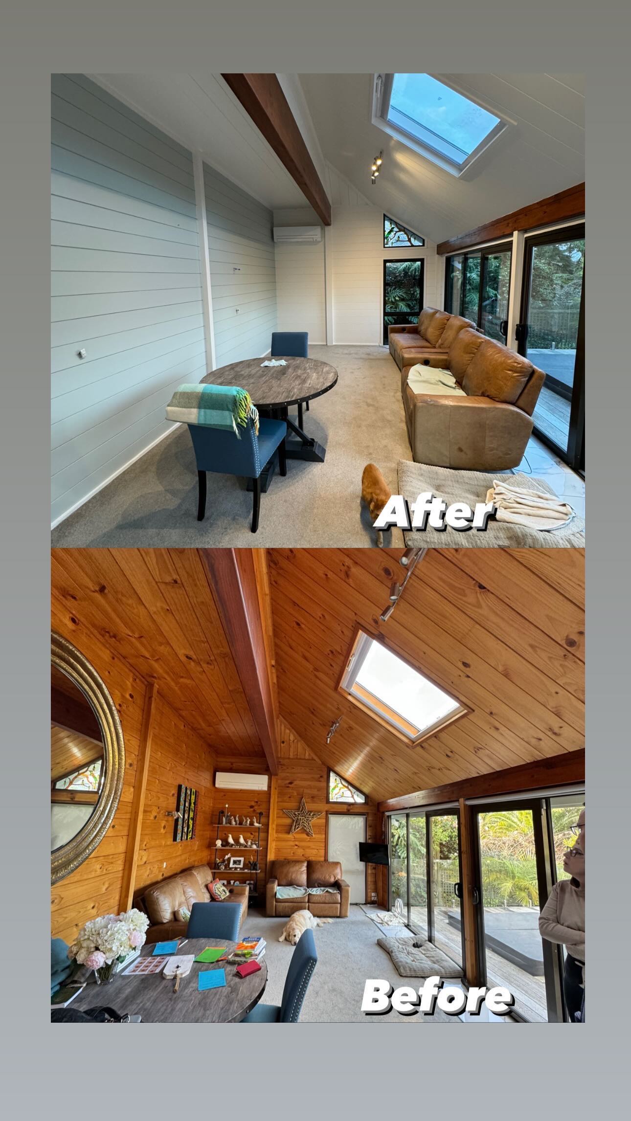 Lockwood home makeover 🏠 ✨Elevate your space with us . Qualified professionals and Dulux accredited painters. Always striving for perfection 💪 #silverstaterenovations #duluxnz #lockwoodhomesnz #interiordesign
