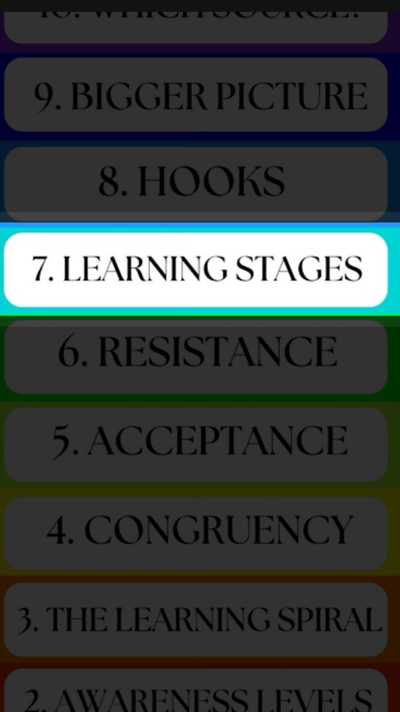 Here we go, day 7 of 12, homeward run. Victim to Creator mini masterclass - the learning stages. This 2 min video could stop you from giving up, just by knowing where you are actually up to in the learning stages.