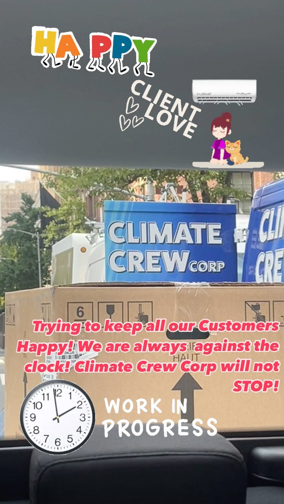 Fighting against the Clock… Climate Crew Corp moves forward! keeps on working…. To keep our clients happy. #soho #manhattan #downtownnyc #newyork #airconditioning #heating #boilers #maintenance #emergencycalls #service