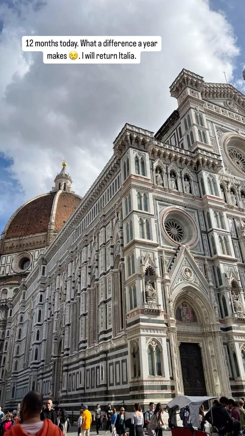 This time last year I took the train from Rome to Florence where I thought I’d spend the next twelve months at least. A lot can change in a year, I will return to Italy, maybe not next year unless I win Lotto but 2026 at the latest.