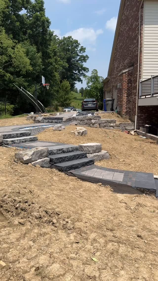 Coming together! #outdoorliving #paverpatio