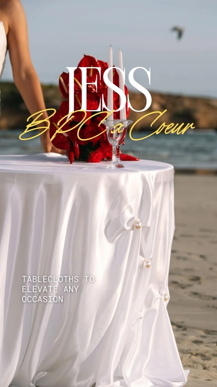 The Jess Tablecloth
A stunning pearl table tablecloth perfect for a cake table to make a statement
Photographer @milkchiccreative
Content @mtl.socials
Tablecloths @brittneypaigecouture x @coeur___studio
Gowns @brittneypaigecouture
Hair @sun.soaked.hair
MUA @emmelinemakeupartist
Accessories @annestelle_jewellery
Desserts @sunday__sprinkles
Model @ccharlotterees
Flowers @thebloombarandco
Hire @grand_events_warrnambool
Styling @coeur___studio