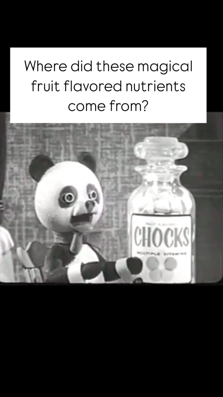 Vintage commercial for Chocks Vitamins. I wonder how we survived before they invented vitamins?