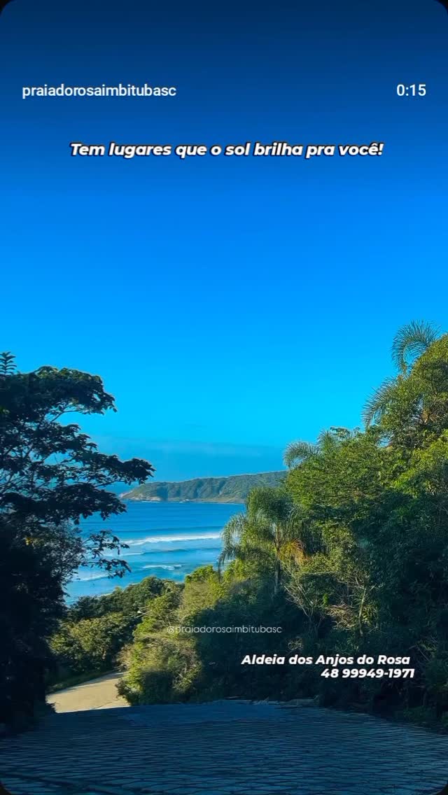☀️ Tem lugares onde o sol parece brilhar só pra você...
E esse lugar tem nome: Praia do Rosa – Condomínio Aldeia dos Anjos do Rosa 🌊✨
Aqui, o sol sempre dá um jeitinho de aparecer — pra aquecer e iluminar momentos inesquecíveis! 🌅
Chama aquele(a) amigo(a) que vai curtir essa vibe com você e já garante a reserva! 💛
📲 Reservas pelo WhatsApp: (48) 99949-1971
🌐 Conheça nossas unidades no site: www.aldeiadosanjosdorosa.com.br
#PraiaDoRosa #AldeiaDosAnjosDoRosa #VemProRosa #SolEVibeBoa