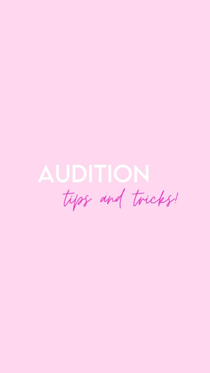 some audition advice from our sigs ♥︎ we are so excited to meet you at the org fair tomorrow!! dm us with any questions :)