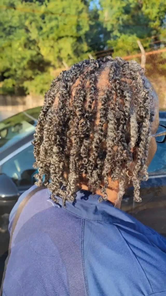 #2strandtwists #womenwithgreyhair #gr #gulfcoasthairstylist #silverfox #naturalhairstylistmobileal #greyhair