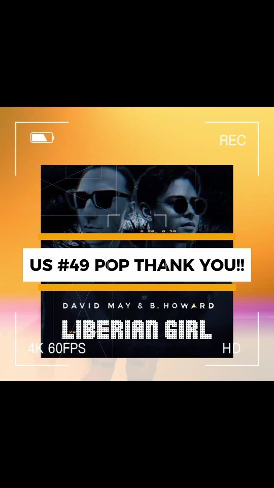 LIBERIAN GIRL - US Pop Airplay: #49!
Not on Dance or Club Charts—just straight-up Pop Airplay! Wow, thank you so much!
It's already breaking into the Top 30 on numerous stations, standing tall alongside stars like Karol G, Shakira, and Taylor Swift. We’re thrilled to be partnered with some of the biggest names in the industry—Sony, Universal Music, Interscope, Capitol Records... and today, we proudly celebrate 33GR Records! 🚀🚀🚀
A heartfelt THANK YOU to everyone!